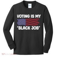 Voting Is My Black Job America Kids Long Sleeve Shirt thumb 0