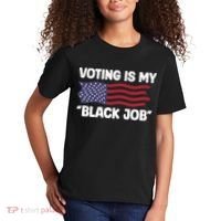 Voting Is My Black Job America Kids T-Shirt thumb 2