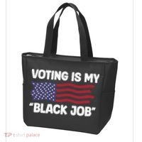 Voting Is My Black Job America Tote Bag thumb 3