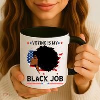 Voting Is My Black Job Black American Voting Coffee Mug thumb 3
