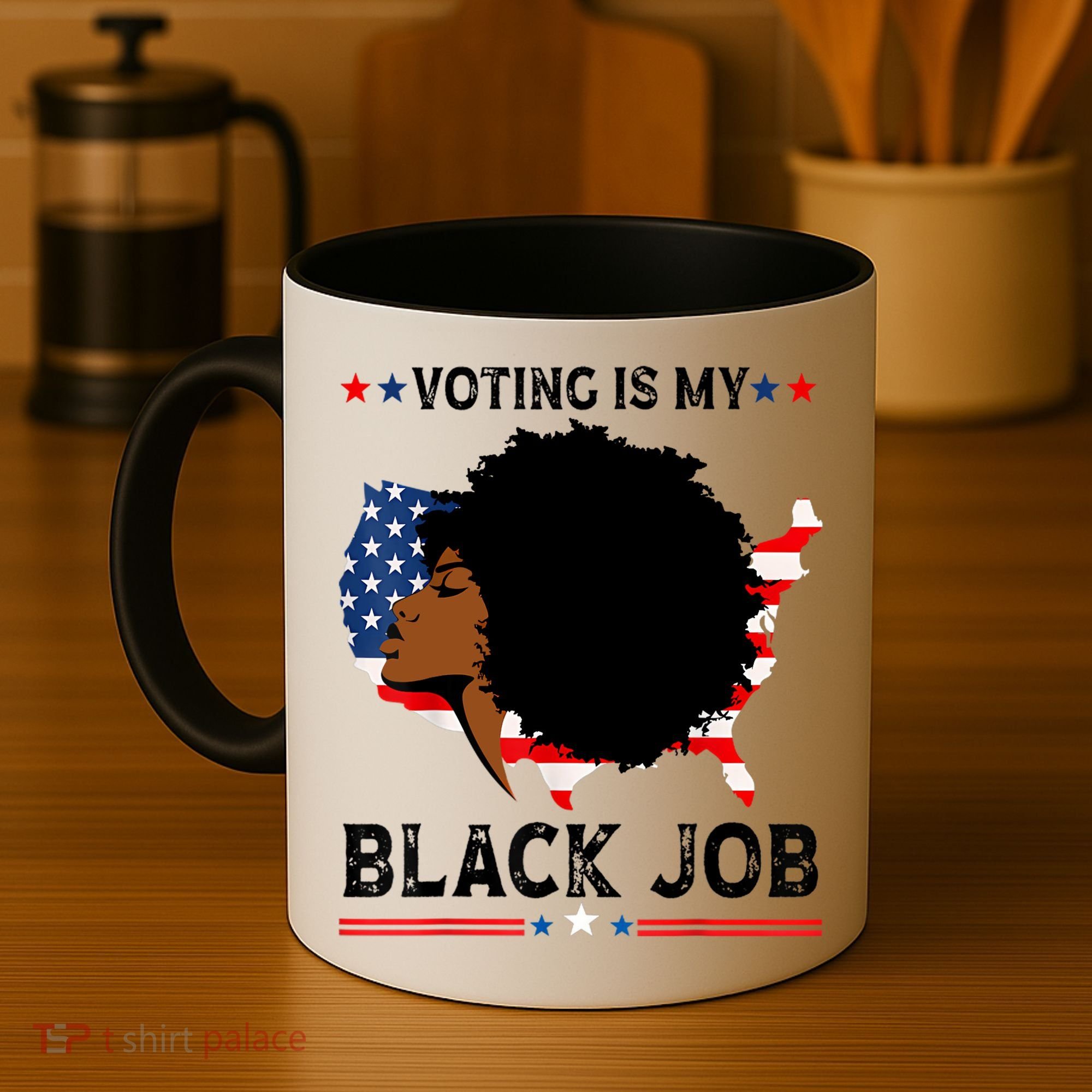 Voting Is My Black Job Black American Voting Coffee Mug