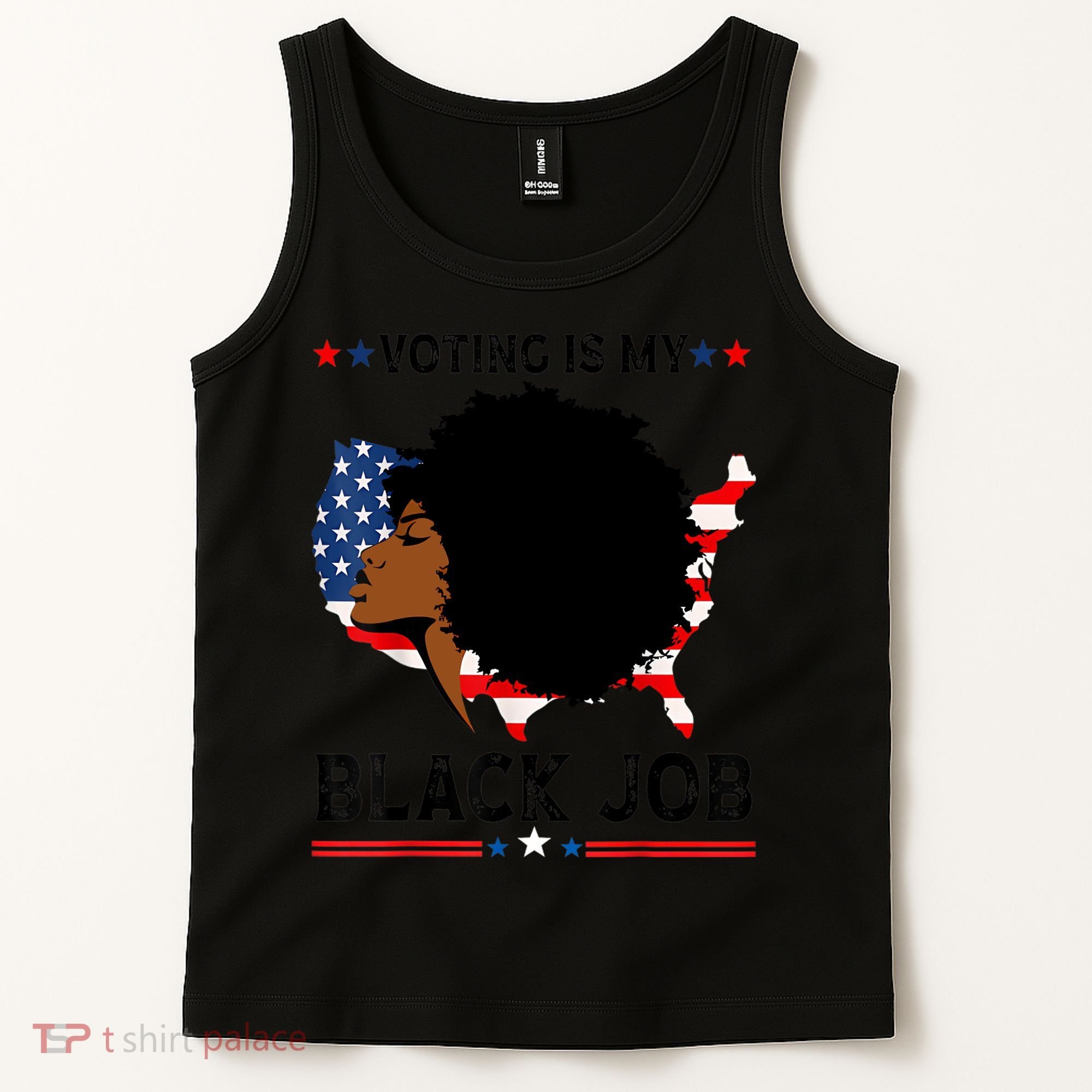 Voting Is My Black Job Black American Voting Tank Top