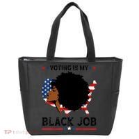 Voting Is My Black Job Black American Voting Tote Bag thumb 0