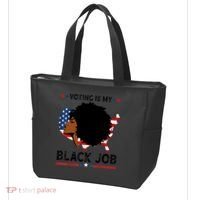 Voting Is My Black Job Black American Voting Tote Bag thumb 3