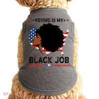 Voting Is My Black Job Black American Voting Doggie Tank thumb 0