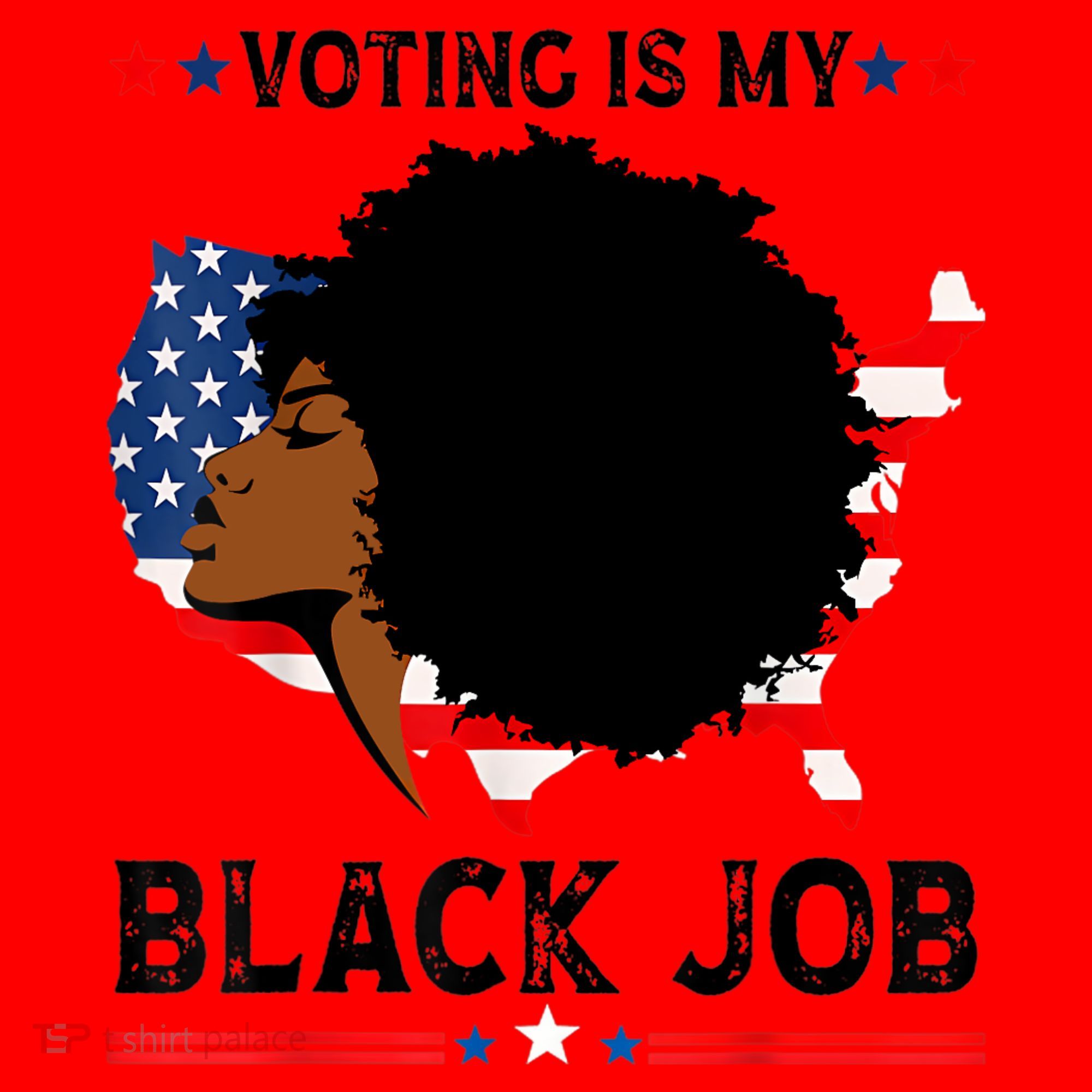 Voting Is My Black Job Black American Voting Santa Hat