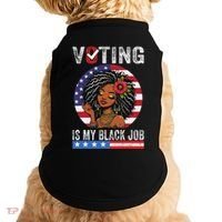 Voting Is My Black Job Doggie Tank thumb 0