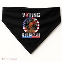 Voting Is My Black Job USA-Made Doggie Bandana thumb 0