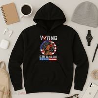 Voting Is My Black Job Hoodie thumb 3