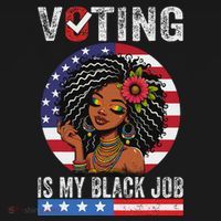 Voting Is My Black Job Polo thumb 3