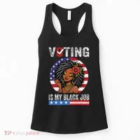 Voting Is My Black Job Women's Tank Top thumb 0