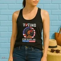 Voting Is My Black Job Women's Tank Top thumb 2