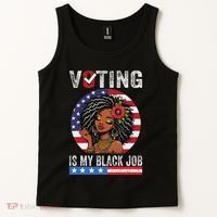 Voting Is My Black Job Tank Top thumb 2