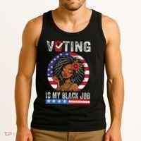 Voting Is My Black Job Tank Top thumb 3