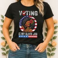 Voting Is My Black Job Women's T-Shirt thumb 2