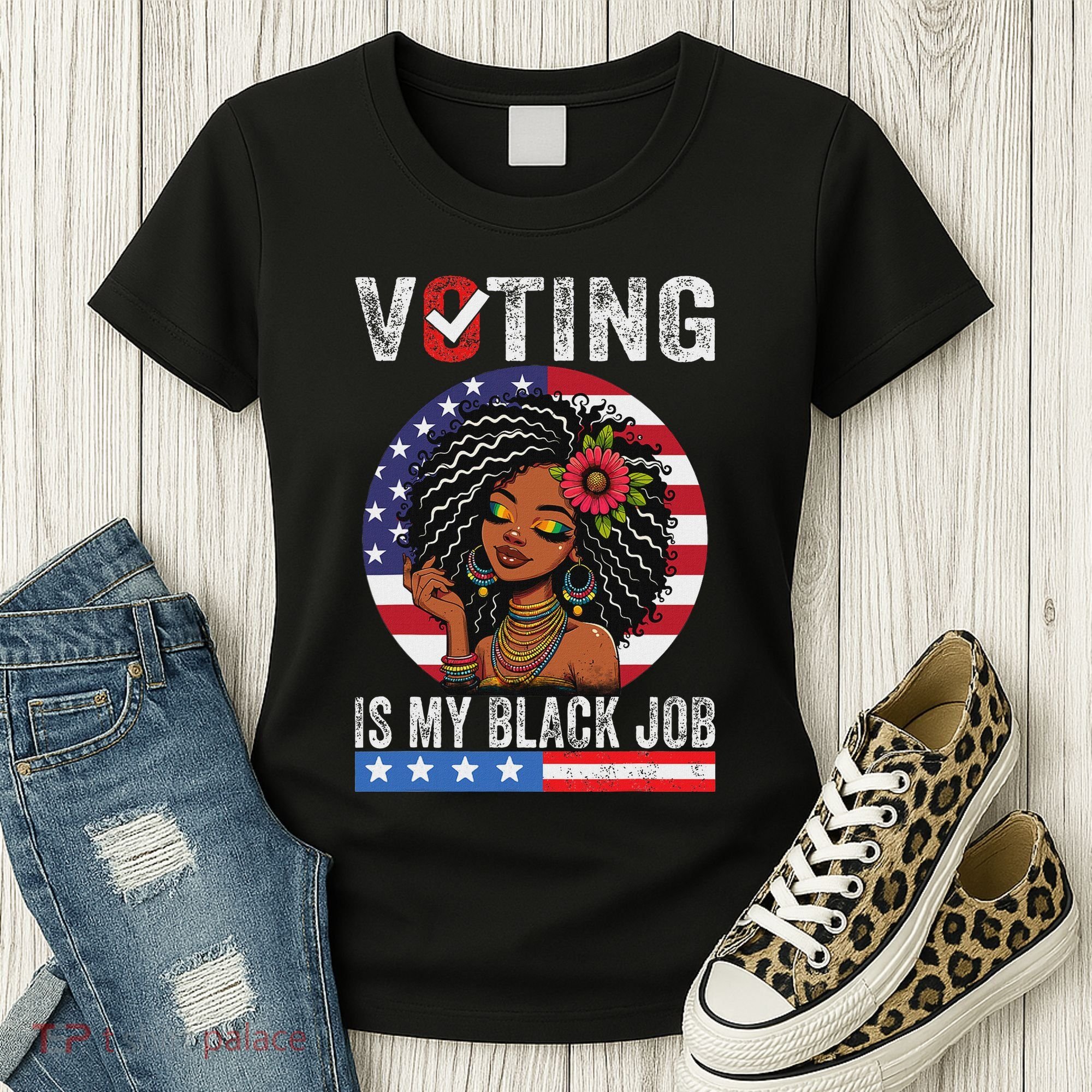 Voting Is My Black Job Women's T-Shirt