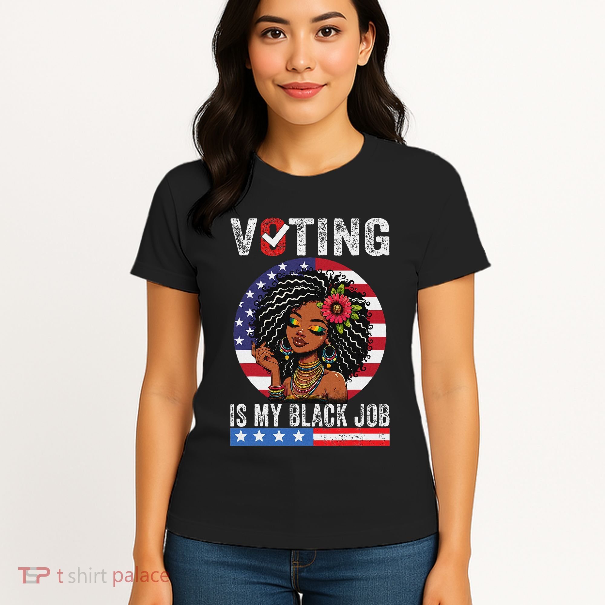 Voting Is My Black Job Women's T-Shirt