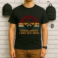 Vintage I Make Cute Babies Funny Confident Dads T-Shirt thumb 6