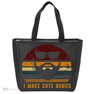 Vintage I Make Cute Babies Funny Confident Dads Tote Bag