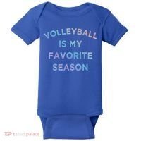 Volleyball Is My Favorite Season Volleyball Lovers Players Great Gift Baby Bodysuit thumb 0