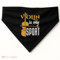 Violin Is My Sport Violinist Violin Player Instrument USA-Made Doggie Bandana thumb 0