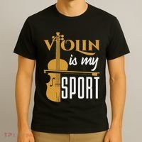 Violin Is My Sport Violinist Violin Player Instrument T-Shirt thumb 3
