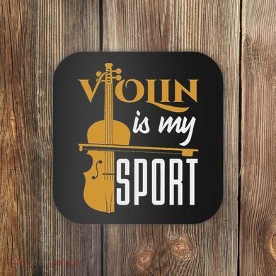 Violin Is My Sport Violinist Violin Player Instrument Coaster
