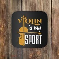 Violin Is My Sport Violinist Violin Player Instrument Coaster thumb 0