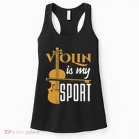 Violin Is My Sport Violinist Violin Player Instrument Women's Tank Top thumb 0