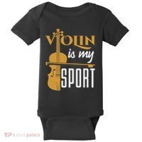 Violin Is My Sport Violinist Violin Player Instrument Baby Bodysuit thumb 0