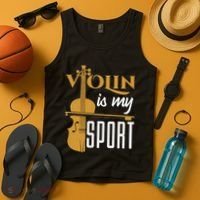 Violin Is My Sport Violinist Violin Player Instrument Tank Top thumb 4