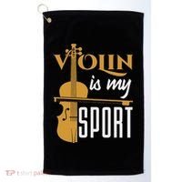 Violin Is My Sport Violinist Violin Player Instrument Golf Towel thumb 0