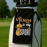 Violin Is My Sport Violinist Violin Player Instrument Golf Towel thumb 2