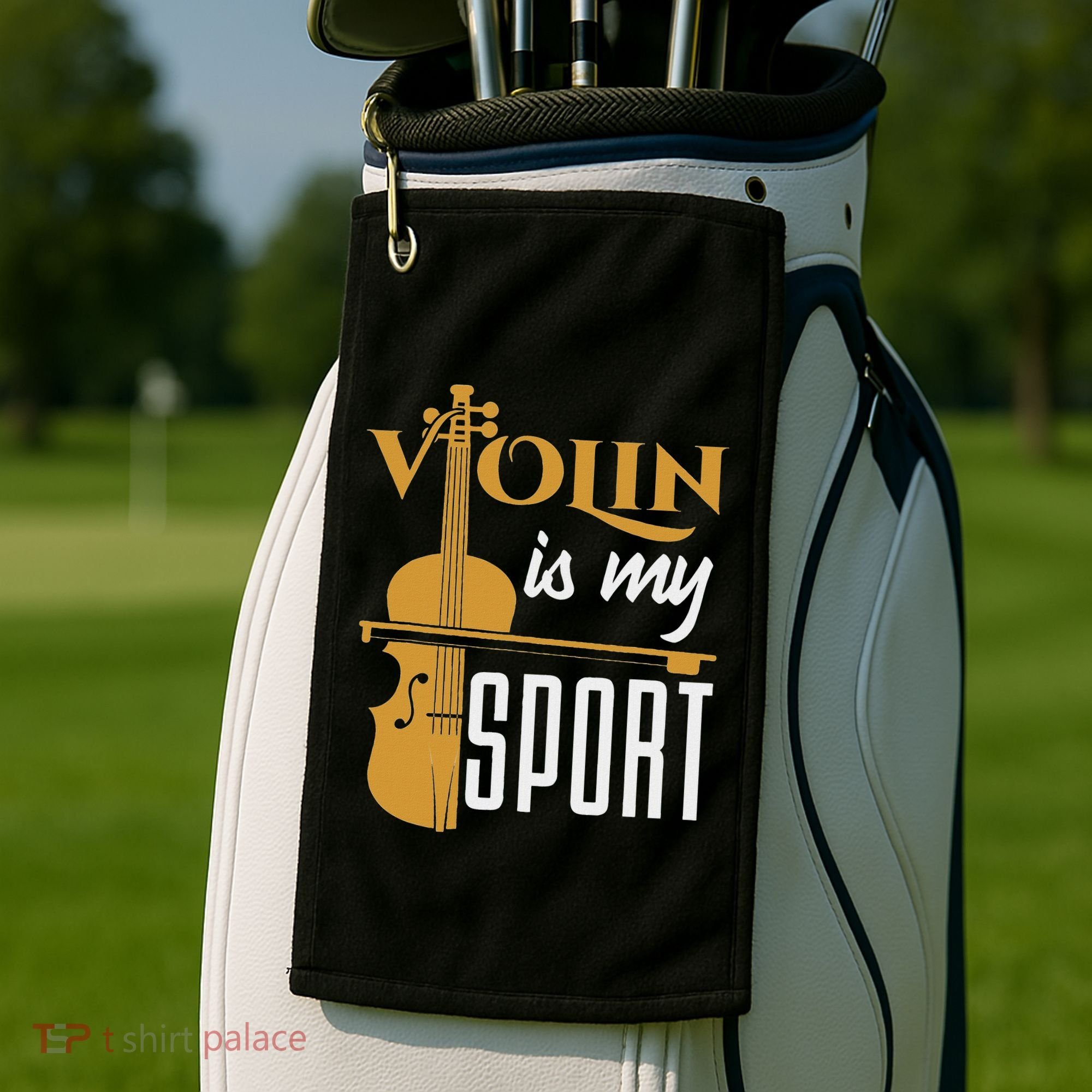 Violin Is My Sport Violinist Violin Player Instrument Golf Towel