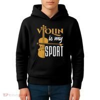 Violin Is My Sport Violinist Violin Player Instrument Kids Hoodie thumb 4