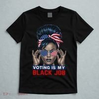 Voting Is My Black Job Funny Election African American Vote Gift T-Shirt thumb 5