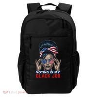 Voting Is My Black Job Funny Election African American Vote Gift Backpack thumb 0