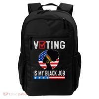 Voting Is My Black Job Flag Funny Backpack thumb 0