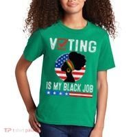 Voting Is My Black Job Flag Funny Kids T-Shirt thumb 2