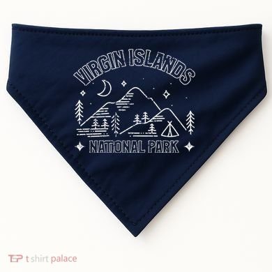 Virgin Islands National Park Explore Adventure Camp Mountain USA-Made Doggie Bandana