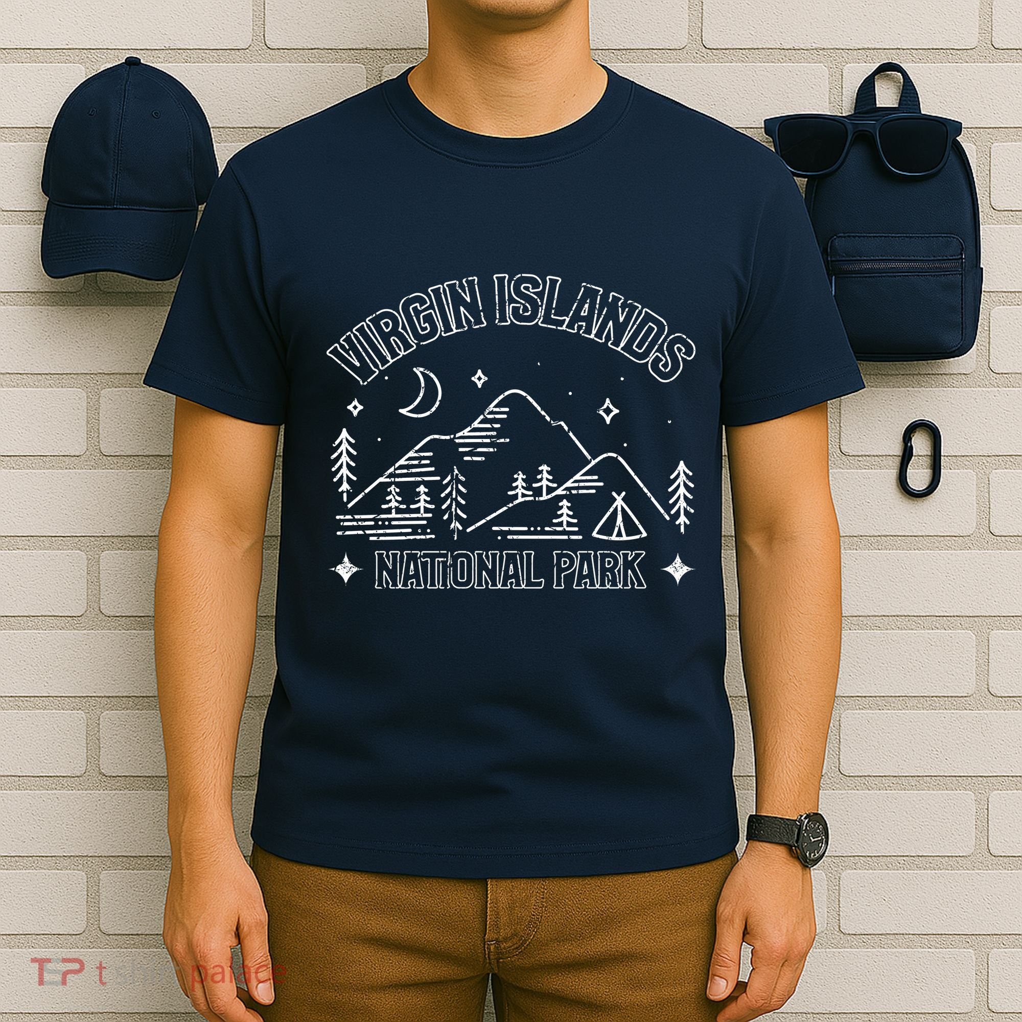 Virgin Islands National Park Explore Adventure Camp Mountain T-Shirt