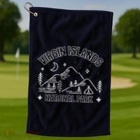 Virgin Islands National Park Explore Adventure Camp Mountain Golf Towel thumb 1