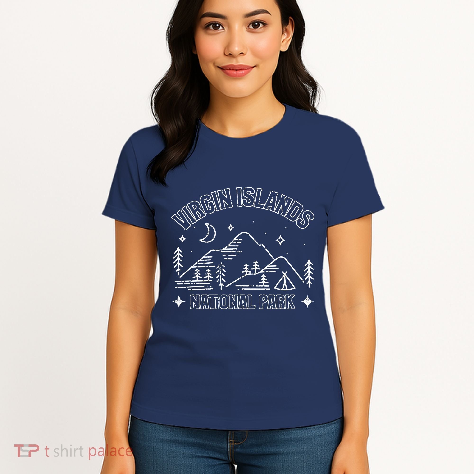 Virgin Islands National Park Explore Adventure Camp Mountain Women's T-Shirt