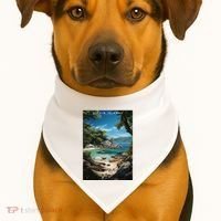 Virgin Islands National Park USA-Made Doggie Bandana thumb 1