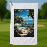 Virgin Islands National Park Golf Towel thumb 1