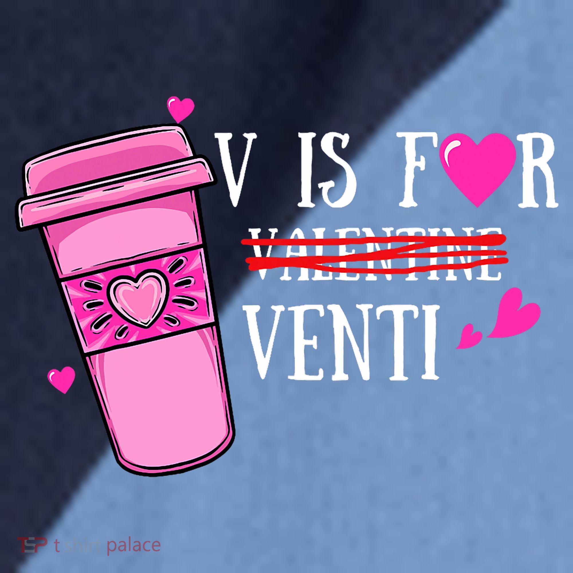 V Is Not For Valentine But Venti Coffee Funny Valentines Day Raglan Baseball Sleeve Shirt