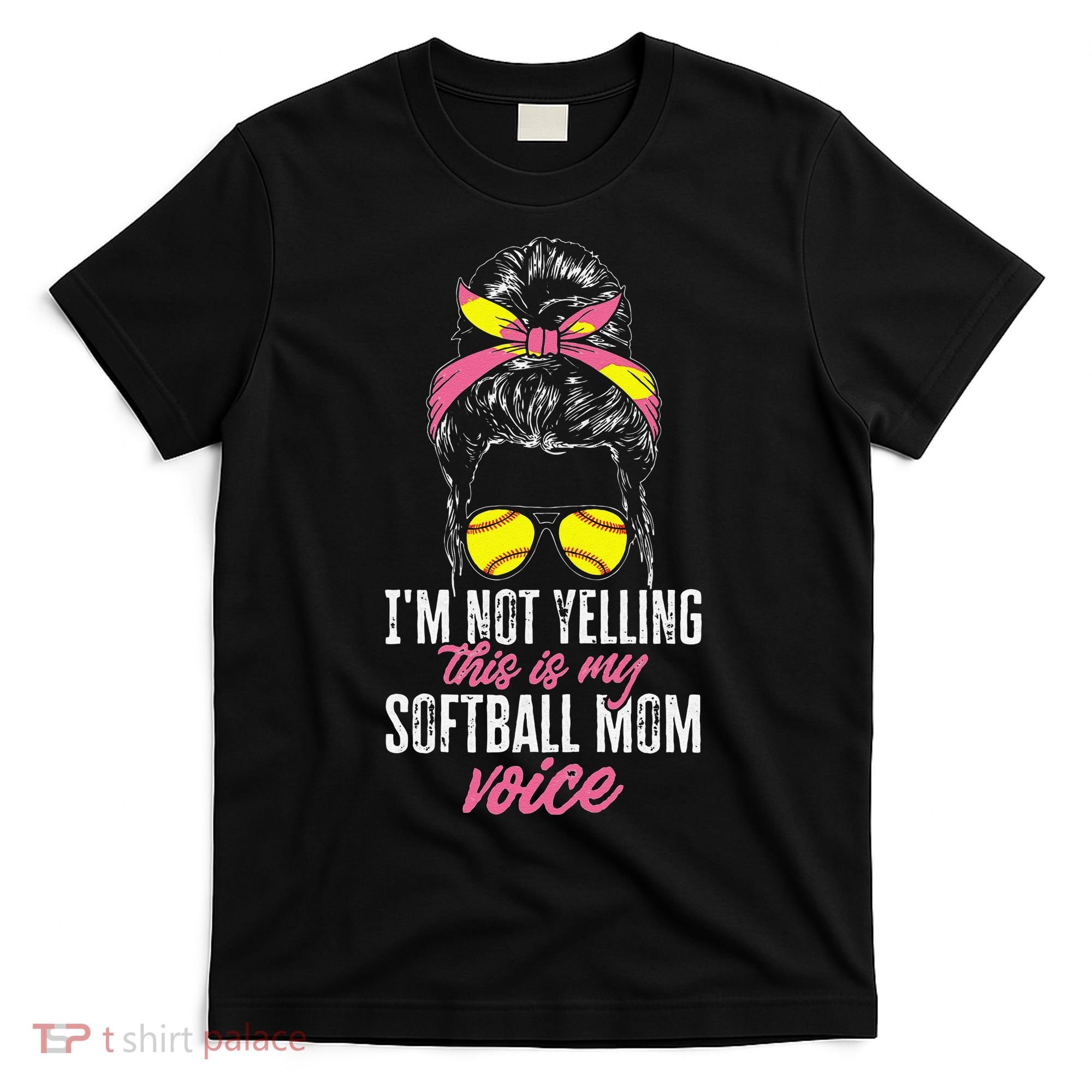 vintage I'M Not Yelling This Is My Softball Mom Voice T-Shirt