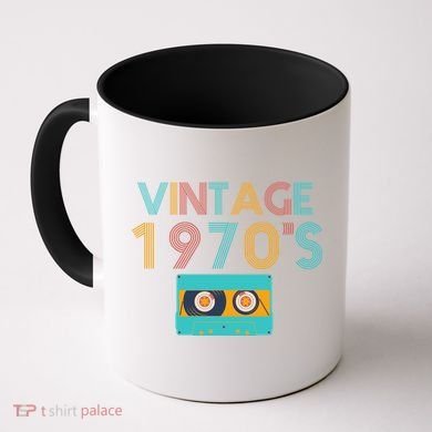 Vintage 1970's Music Tape Coffee Mug