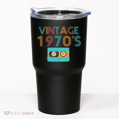 Vintage 1970's Music Tape Tumbler