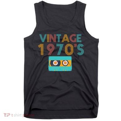 Vintage 1970's Music Tape Tank Top